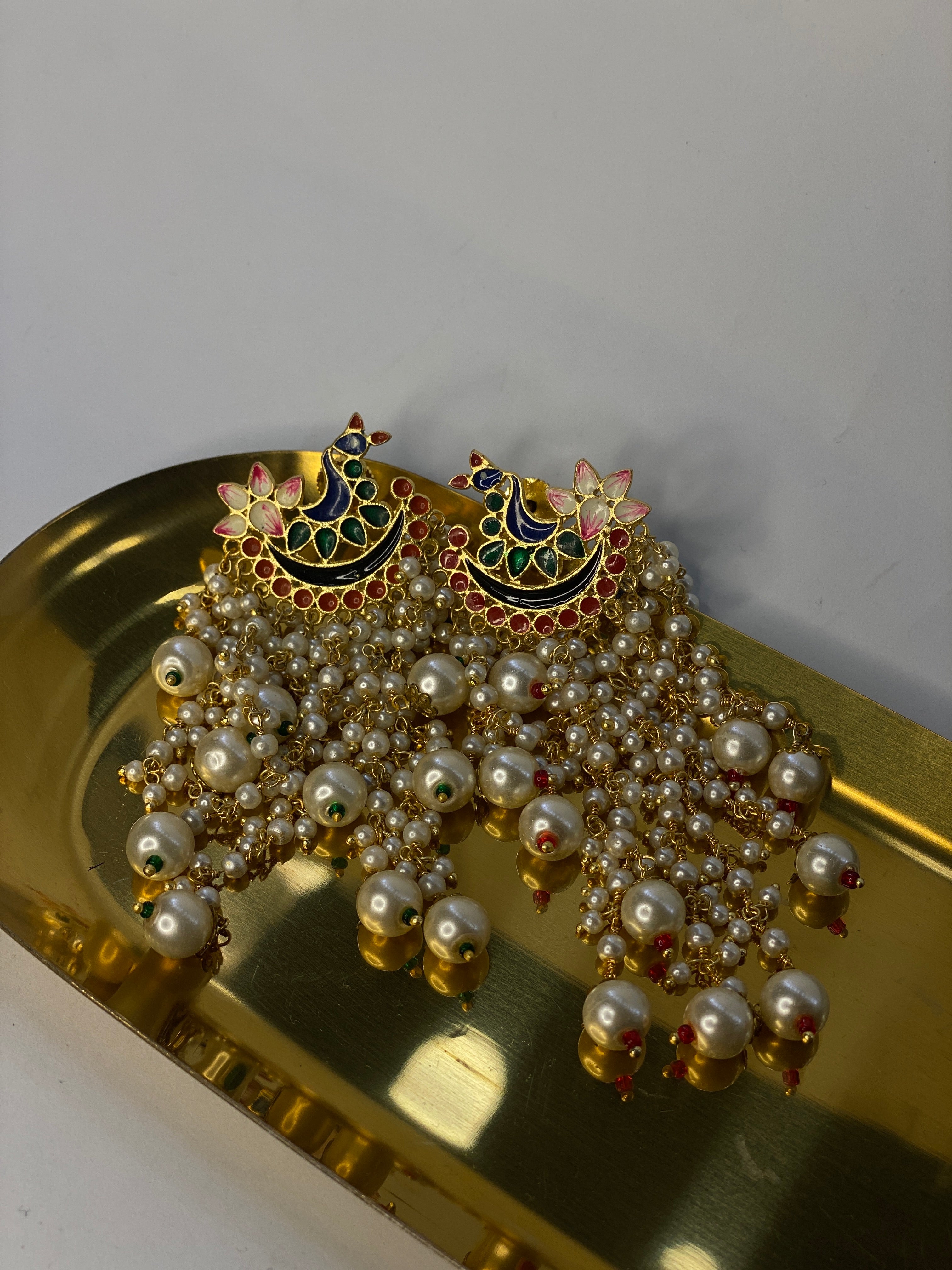 Moor Kundan Jhumky