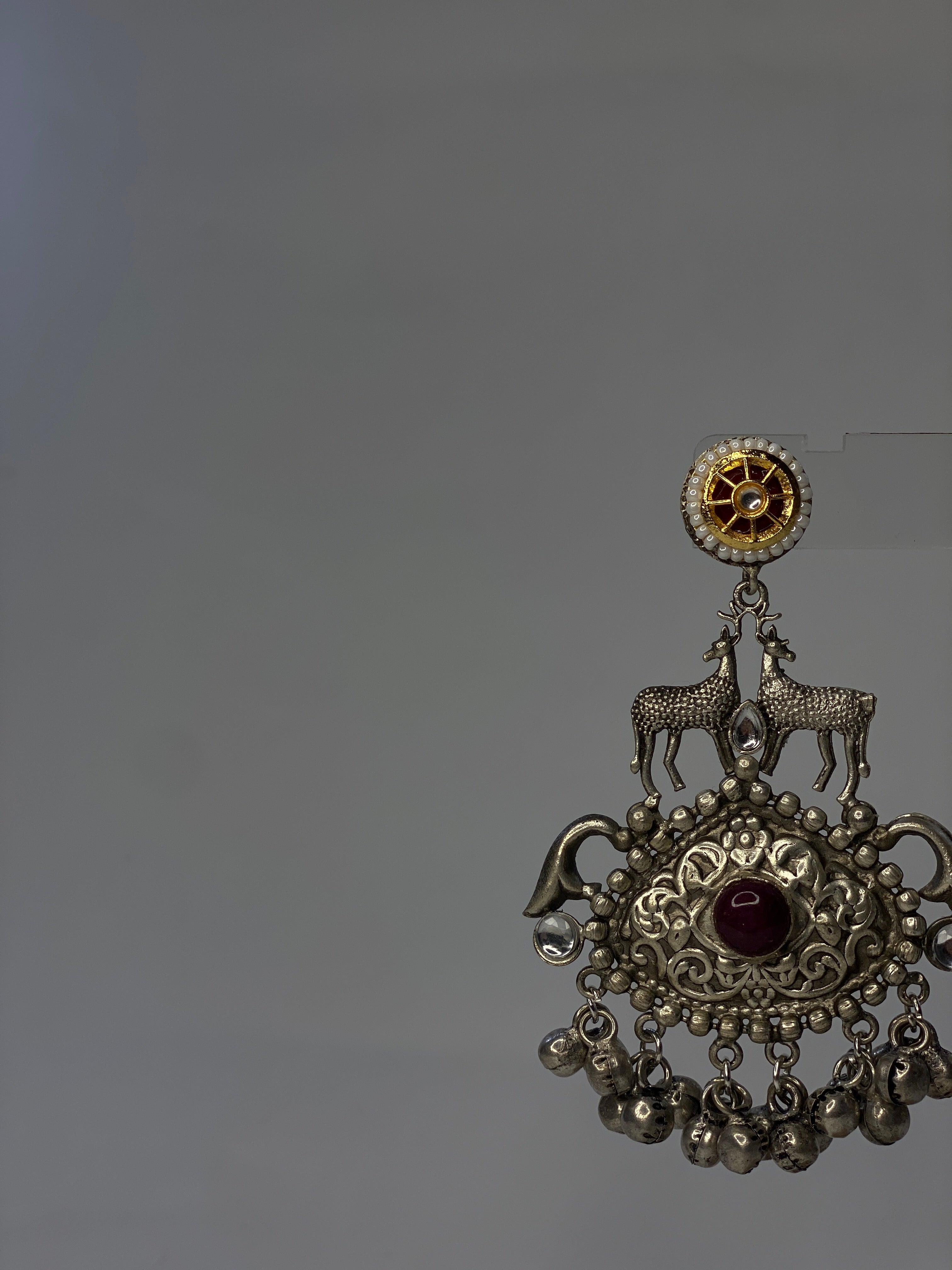 Heritage Oxidised Indian Jhumky