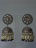 Aangan Oxidised Indian Jhumky