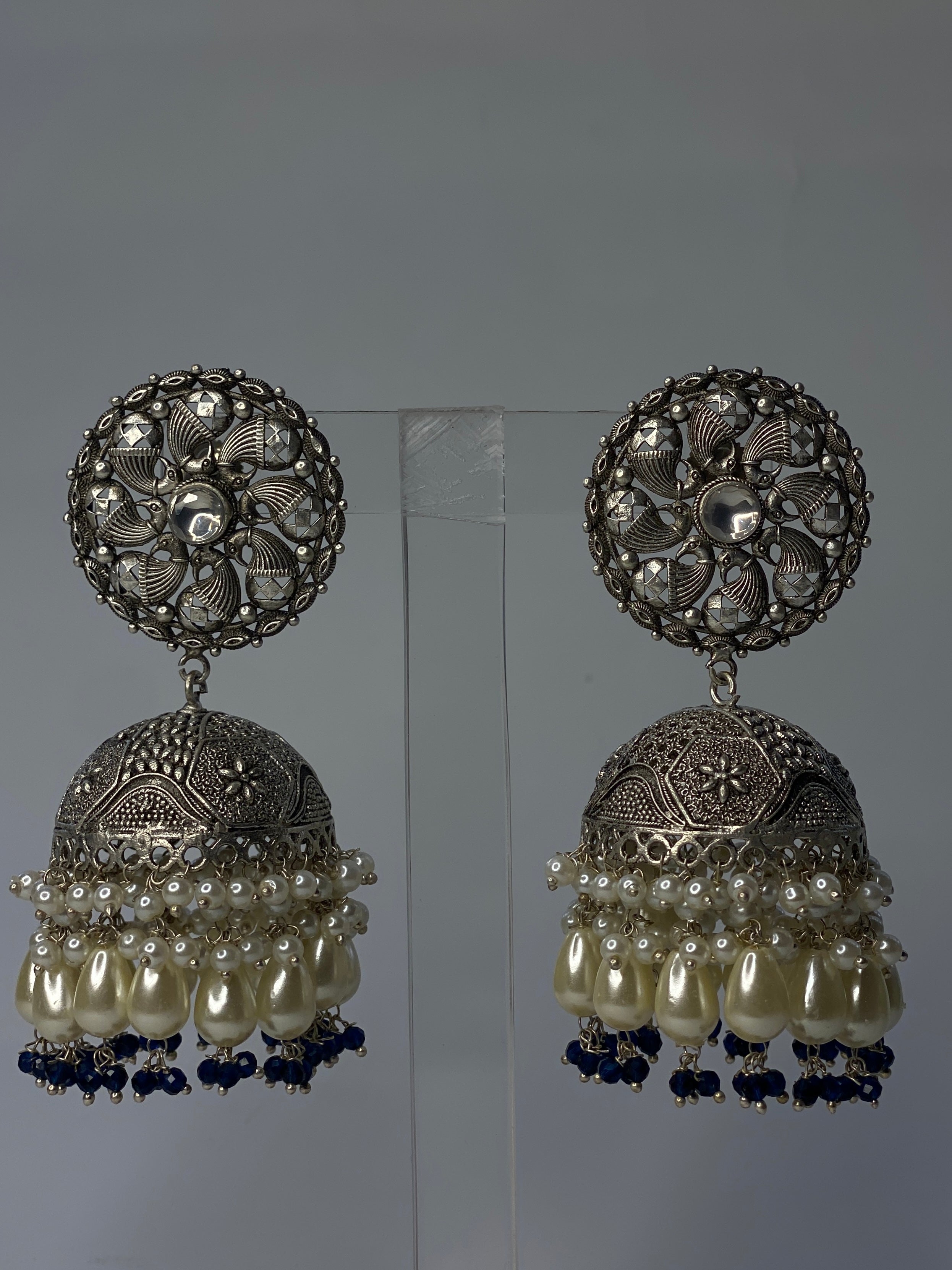 Aangan Oxidised Indian Jhumky