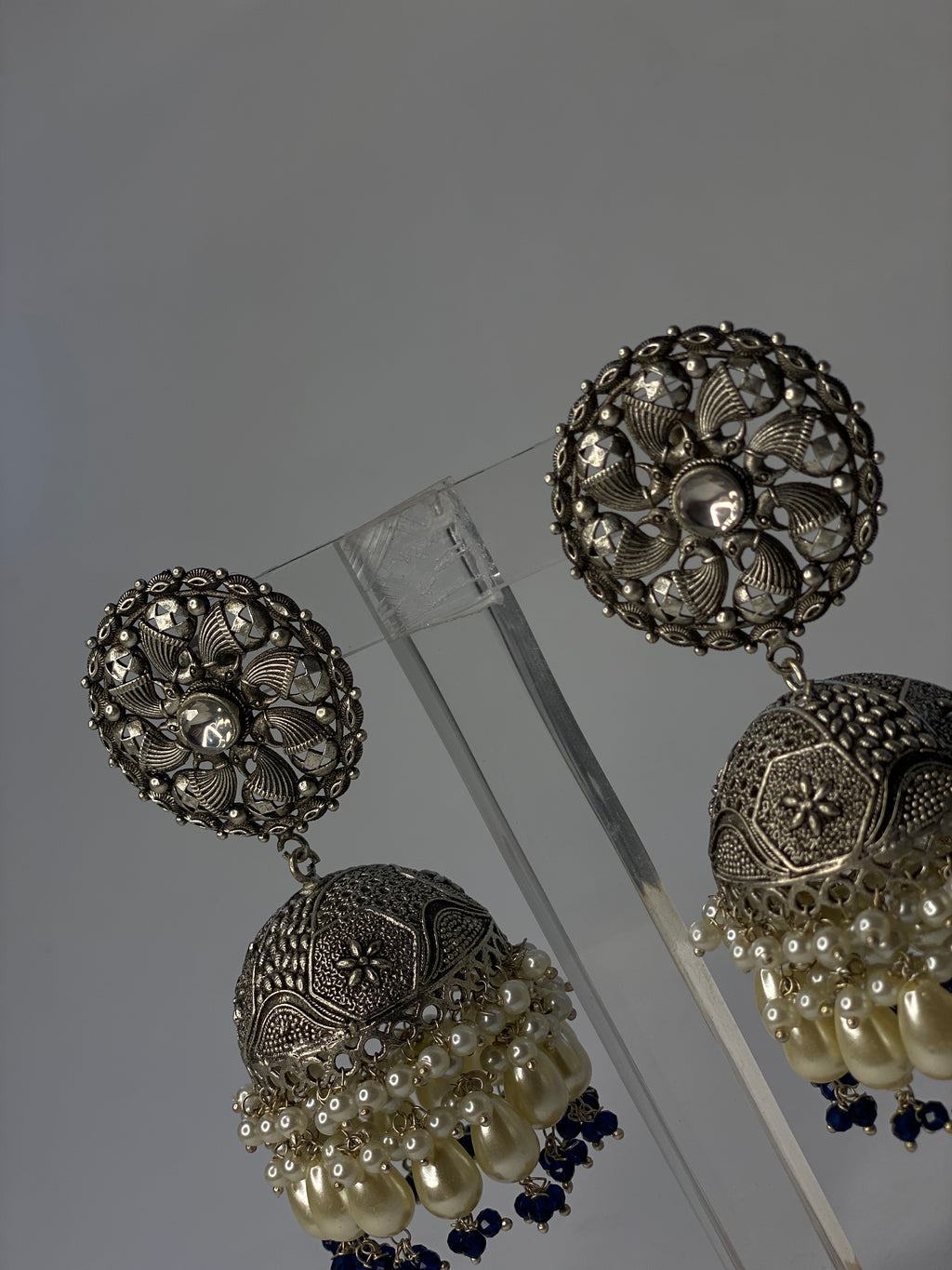 Aangan Oxidised Indian Jhumky