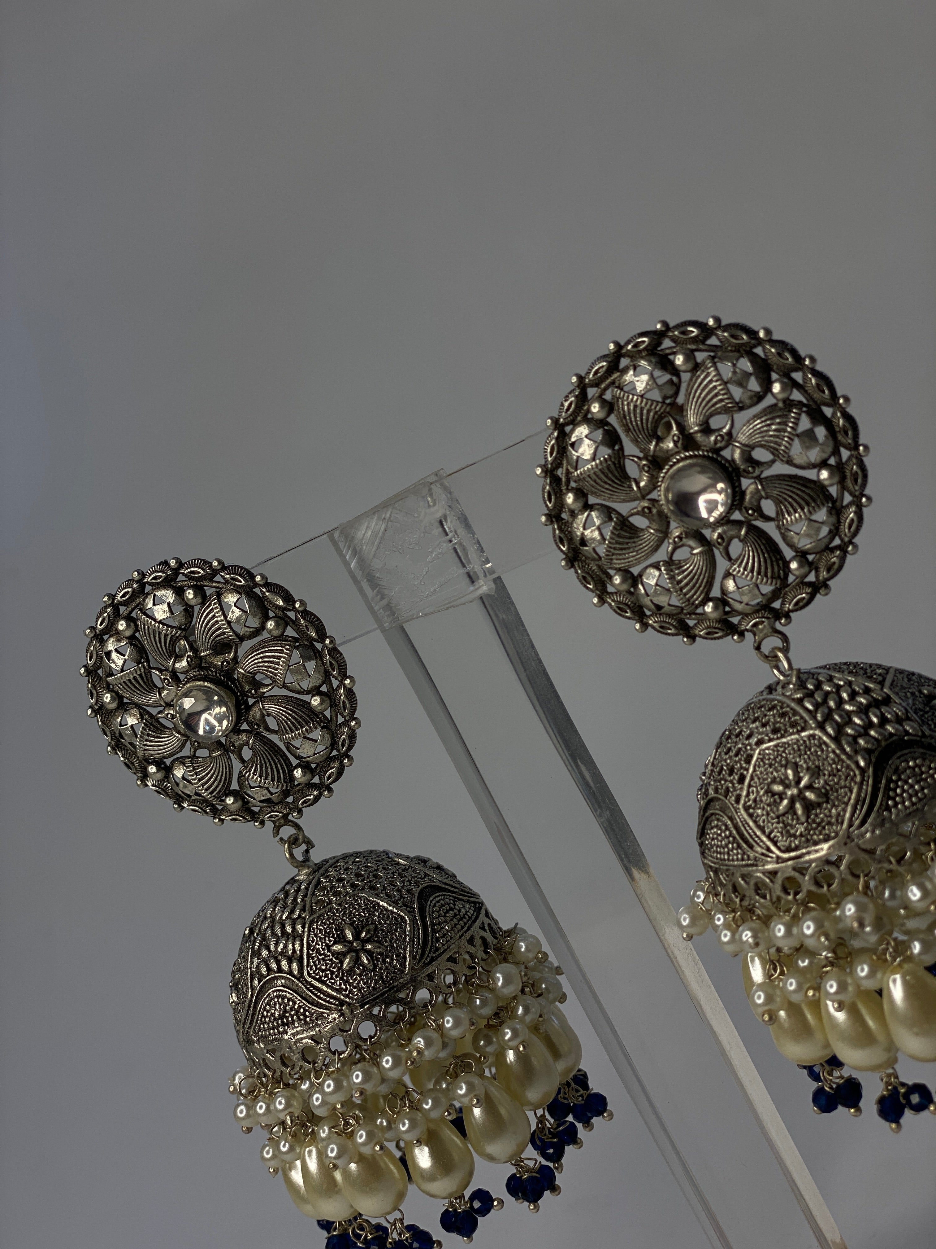 Aangan Oxidised Indian Jhumky