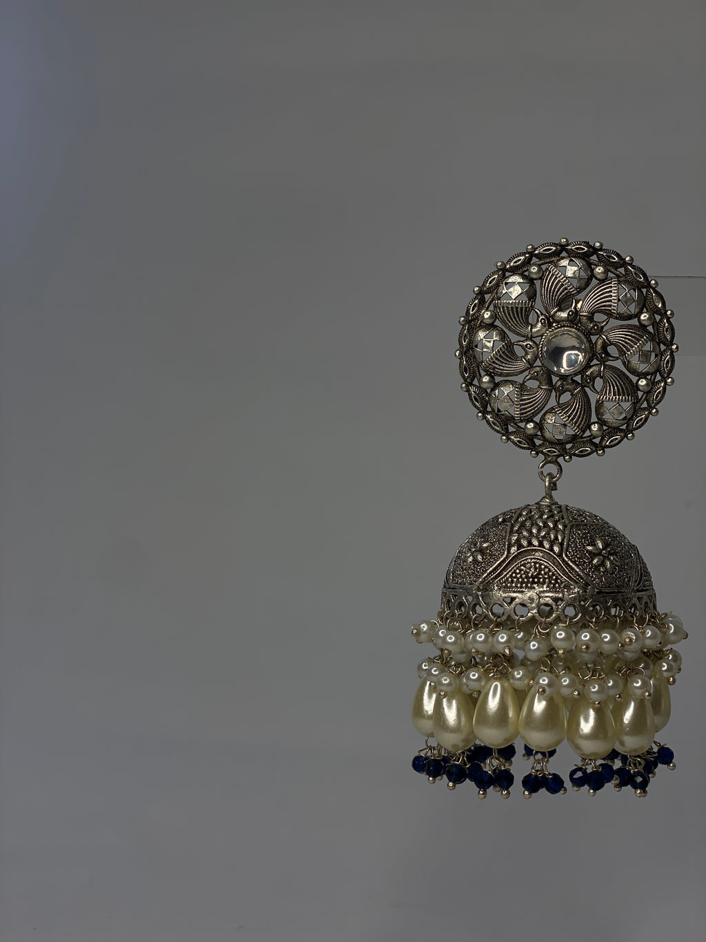 Aangan Oxidised Indian Jhumky
