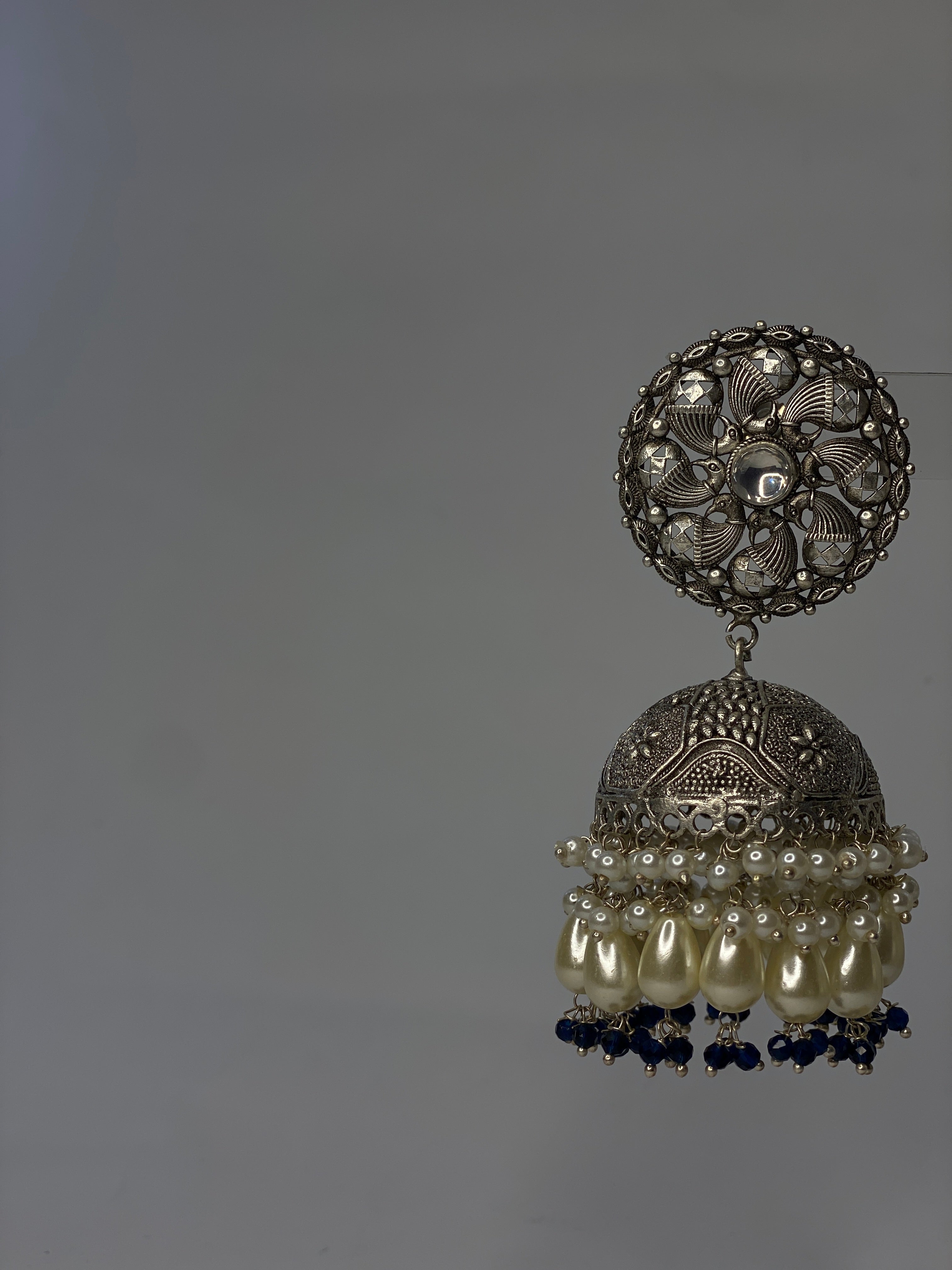 Aangan Oxidised Indian Jhumky