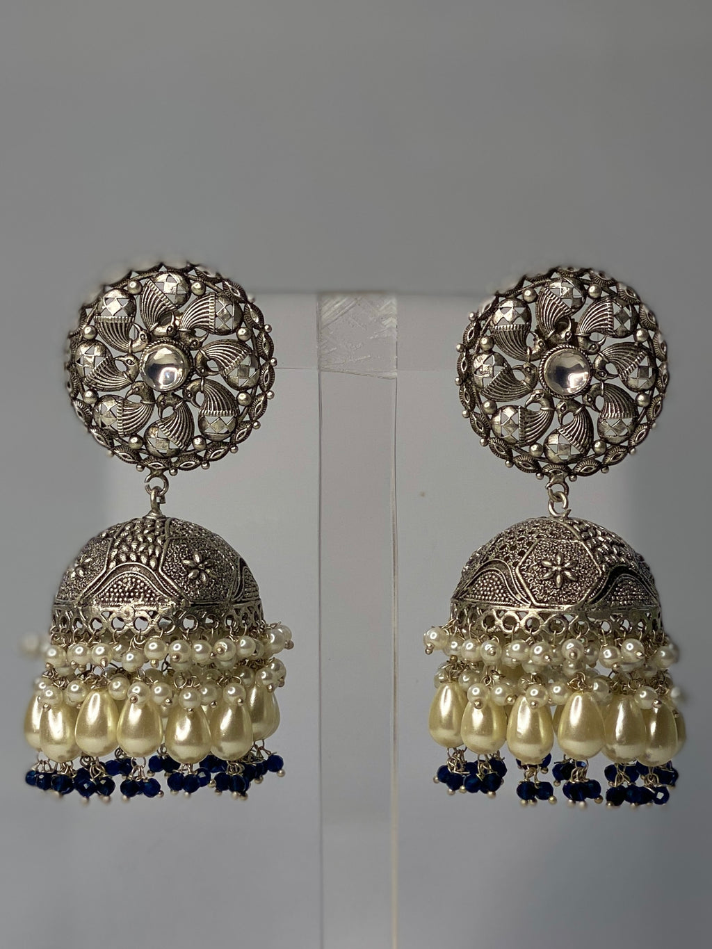 Aangan Oxidised Indian Jhumky