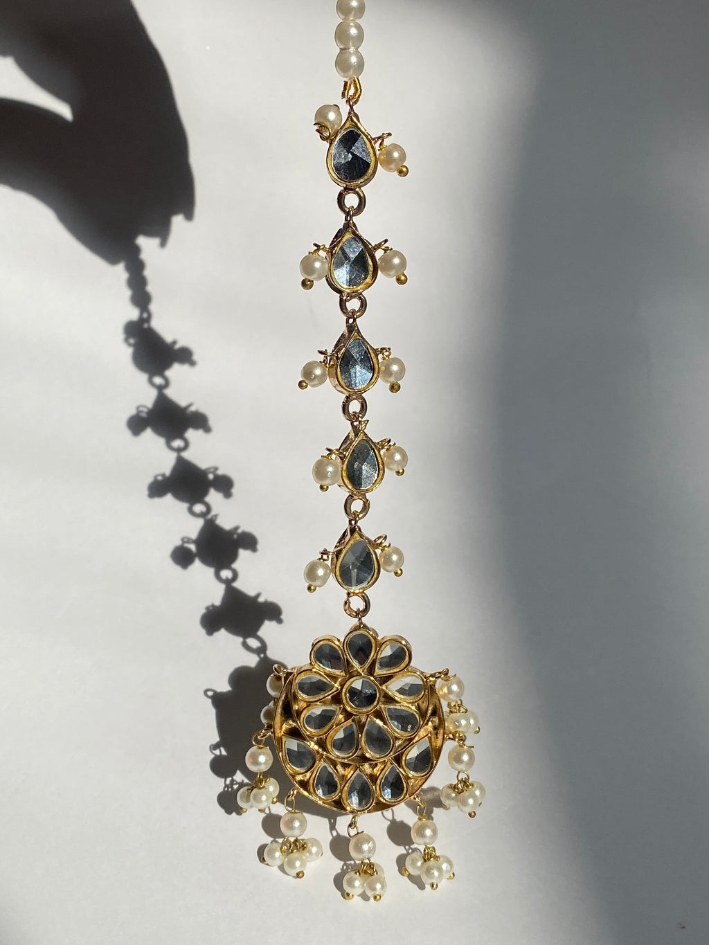 Shahi Kundan Bindiya | Traditional Pakistani Hair Accessories