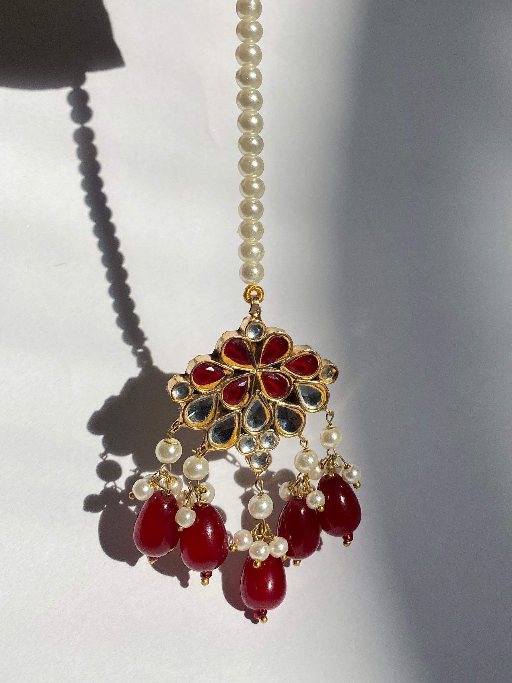Gulnaar Kundan Bindiya | Traditional Pakistani Hair Accessories