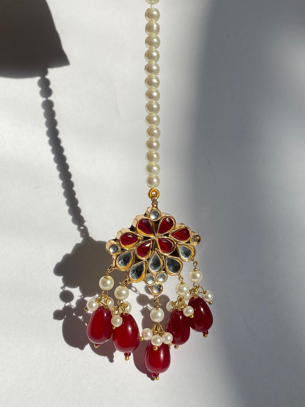 Gulnaar Kundan Bindiya | Traditional Pakistani Hair Accessories