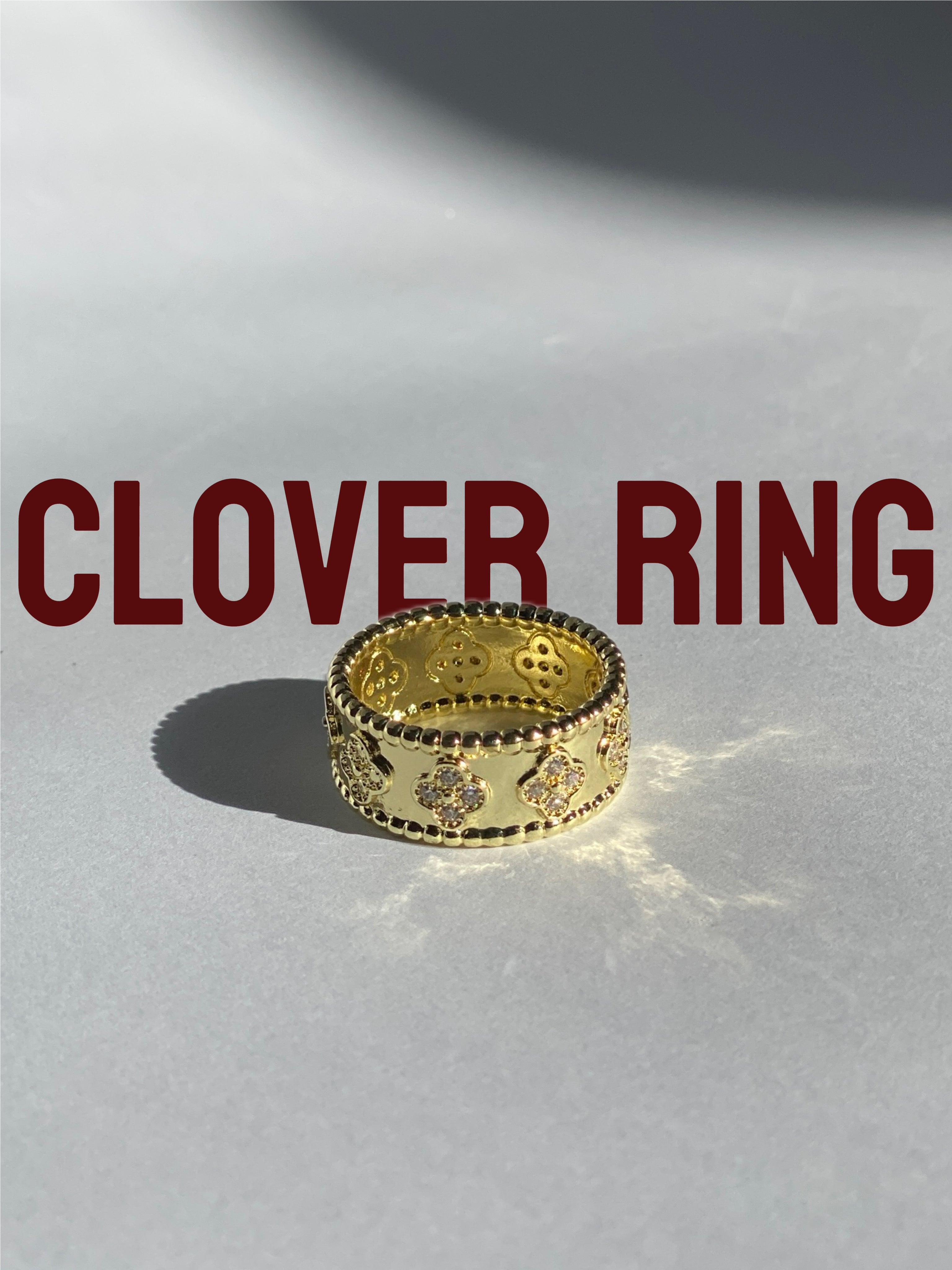 Golden Clover Ring