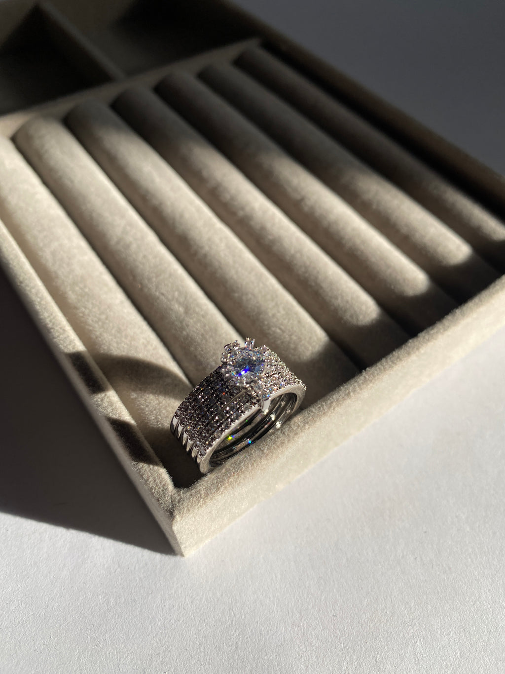 Silver Six Stack Ring