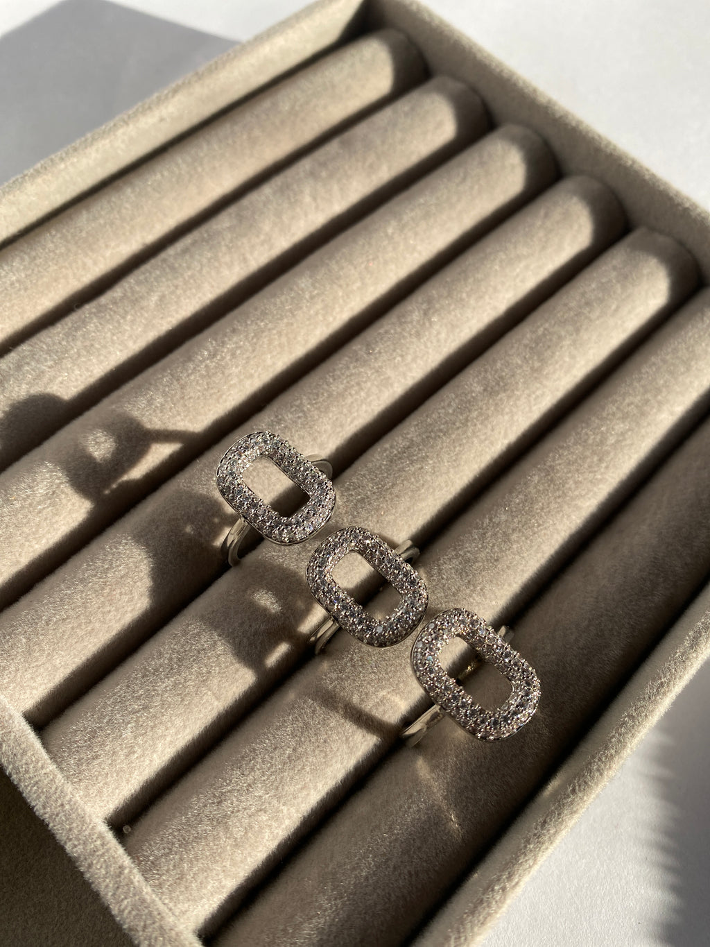 Silver Geometric Style Ring